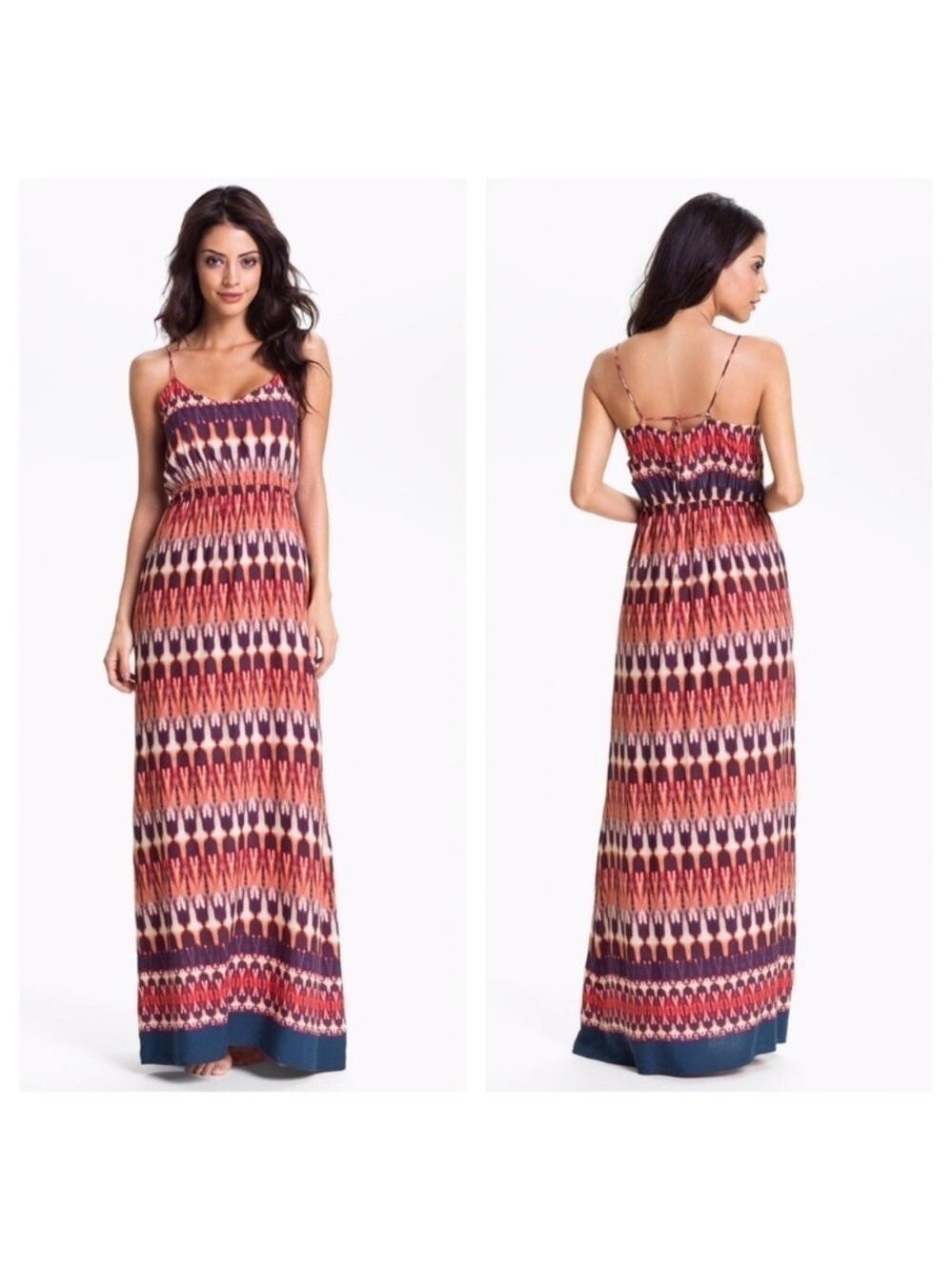Vix Zambia Karine Tie Dye Maxi Cover Up Dress